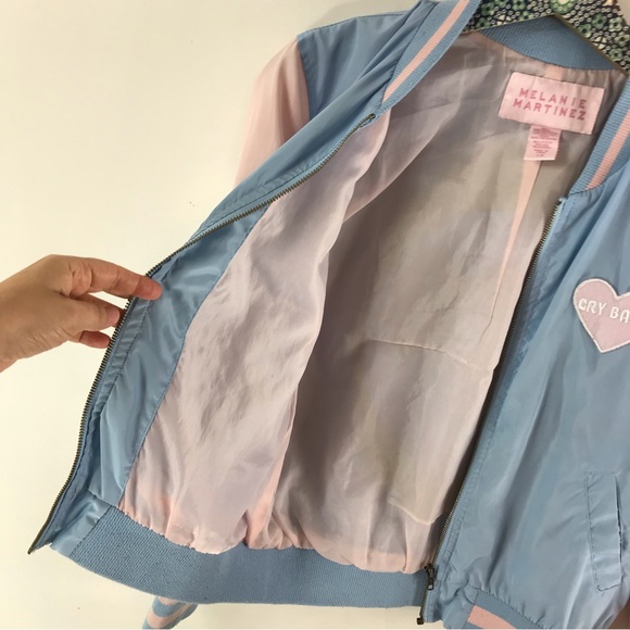 MELANIE MARTINEZ Cry Baby Satin Bomber Jacket Size Large - Picture 3 of 16